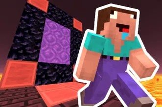 image bg Noob Steve Nether