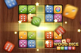 image bg Wood Dice Merge